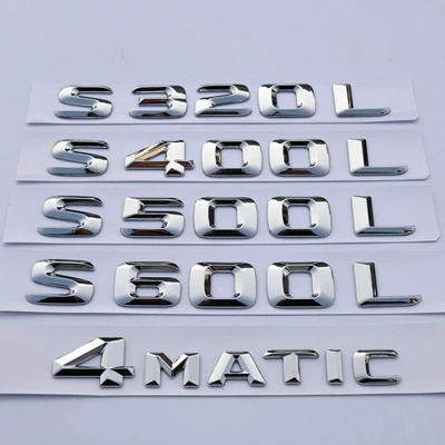 Mercedes-Benz S-Class S320L S350 S400L S500 S450L Modified Car Logo Alphanumeric Rear Tail Logo