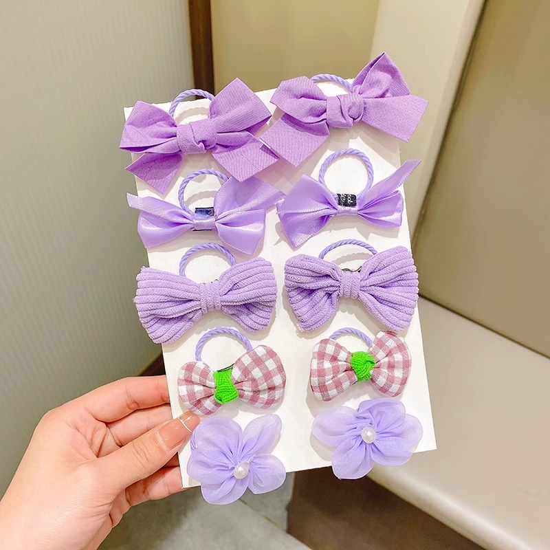 Los niños de pelo lindo lazo de goma accesorios para el cabello de verano nueva niña flor colorida cuerda de pelo arco cuerda de pelo