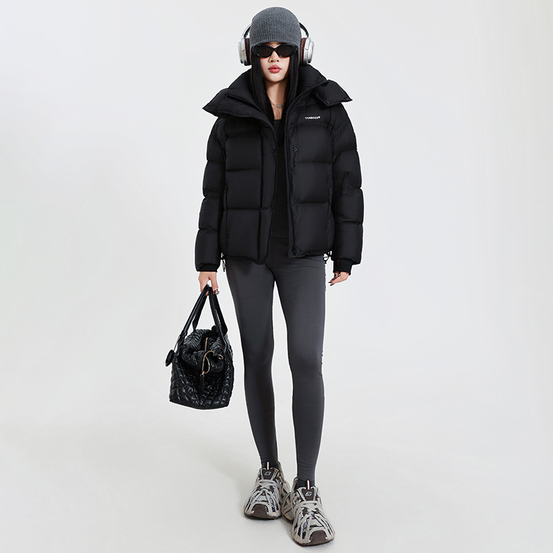 Counter Winter 2025 New Women's down Jacket Elegant Versatile Fashion Cold-Proof Warm Hooded Jacket Wholesale Women
