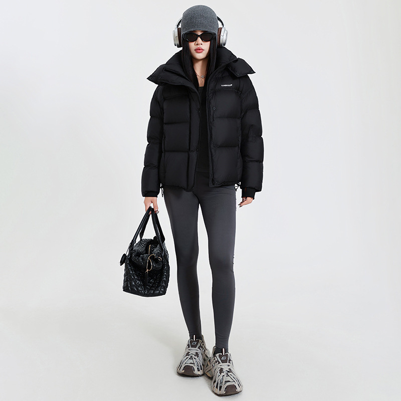 Counter Winter 2025 New Women's down Jacket Elegant Versatile Fashion Cold-Proof Warm Hooded Jacket Wholesale Women