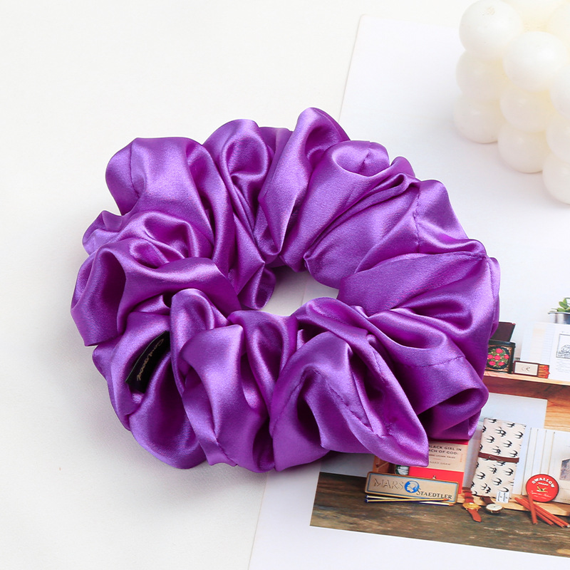 Simple Style Solid Color Cloth Hair Tie display picture 8