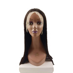 出口欧美非洲假发女长直发 13*4蕾丝款高质量一刀切全真人发18&rdquo;