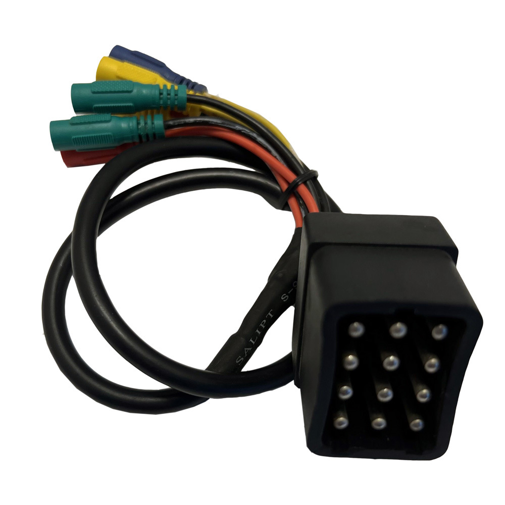 雷诺 12针转7条DC香蕉头 汽车转接头检测线RENAULT 12PIN KTS