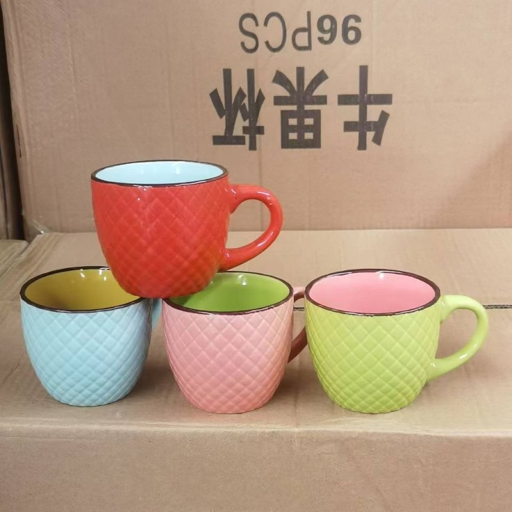 Tazas de cerámica tazas de agua de gran capacidad tazas de café de estilo cortés lindas tazas de leche tazas de pareja image 3