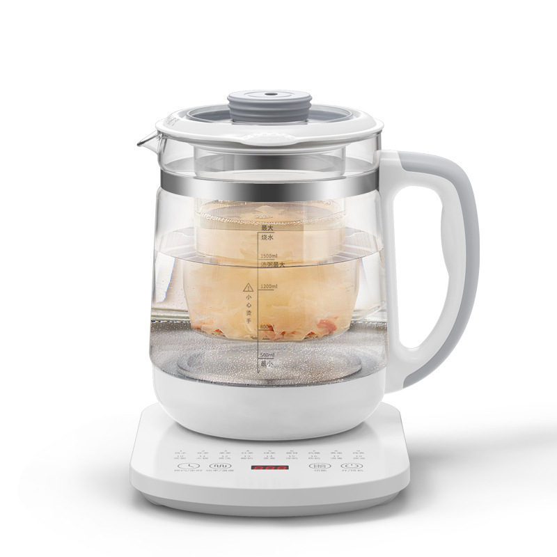 KJ养生壶多功能家用办公室小型煮茶器1.8L烧水壶煮茶壶煮花茶炖盅|undefined