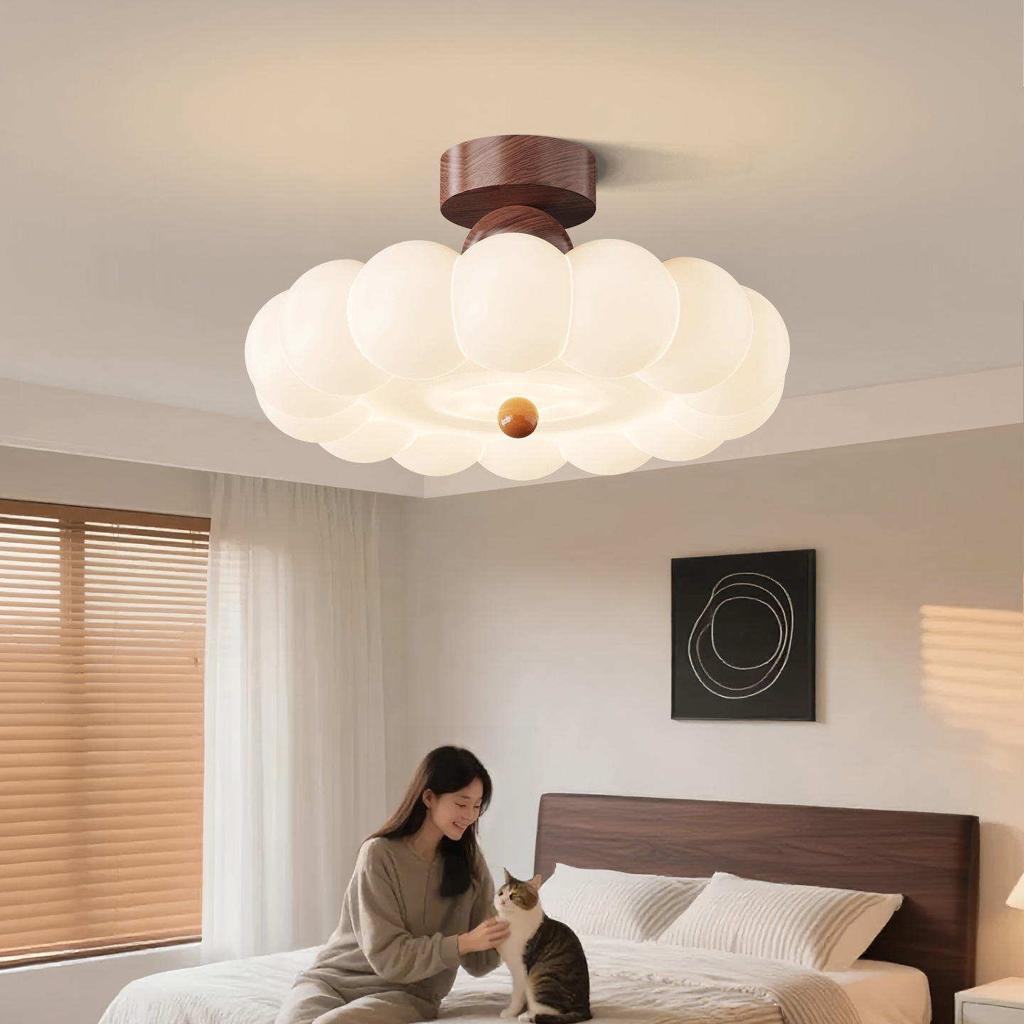 Lámpara de dormitorio medieval francesa nueva lámpara de calabaza de viento crema cálida para la habitación de los niños para proteger los ojos lámparas de montaña 412L