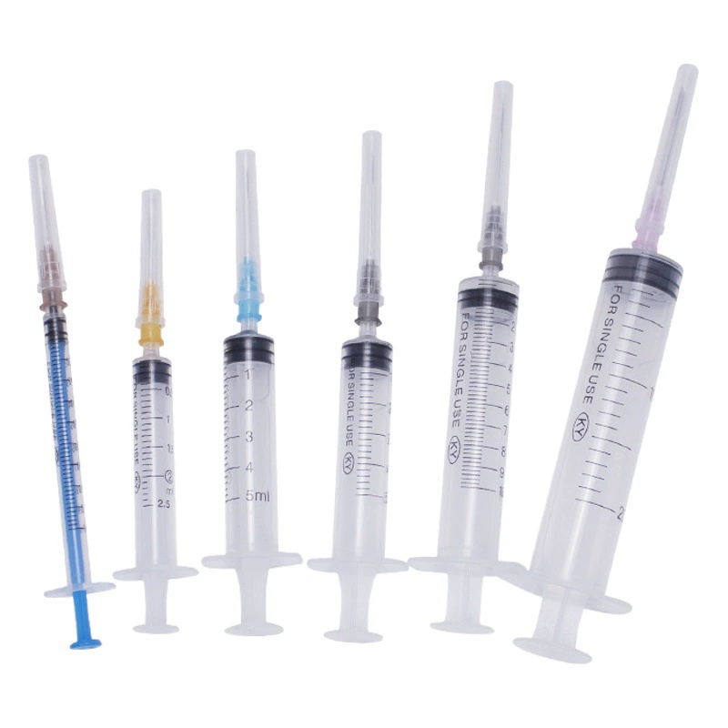 Оптовая продажа 1-500 мл пластиковый шприц с иглой иглой пробоотборный пробоотборный шприц