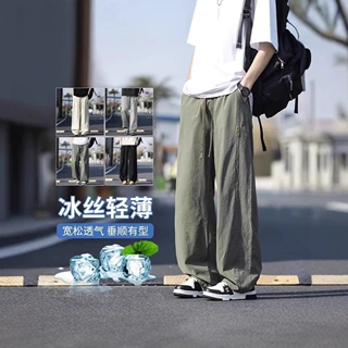 休闲裤棉麻百搭阔腿裤青少年2025年慵懒风休闲直筒裤跨境出口专供