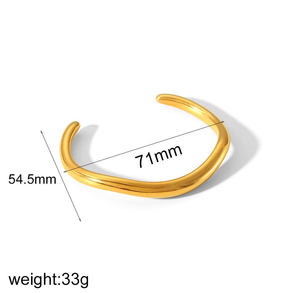 Geometric Pattern All Seasons Season Modern Style Simple Style Geometric 304 Stainless Steel Bangle In Bulk