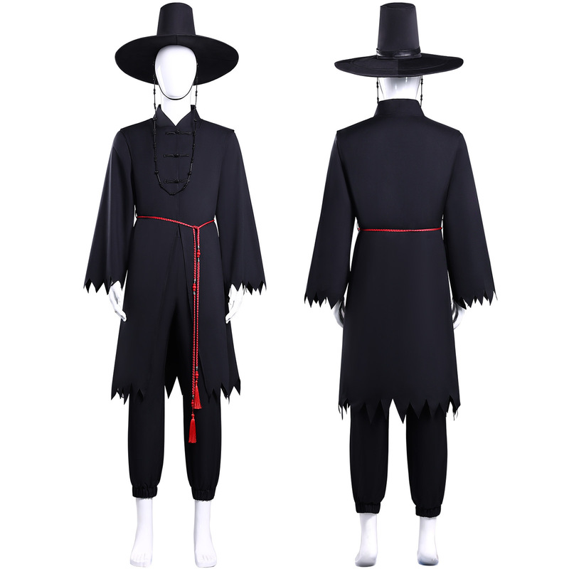 跨境新款K-POP猎魔女团cos服恶魔男团沙加男孩神秘装cosplay服|undefined