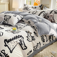 纯棉全棉被套单件学生宿舍单人150x200被罩加大180x220双人被单套