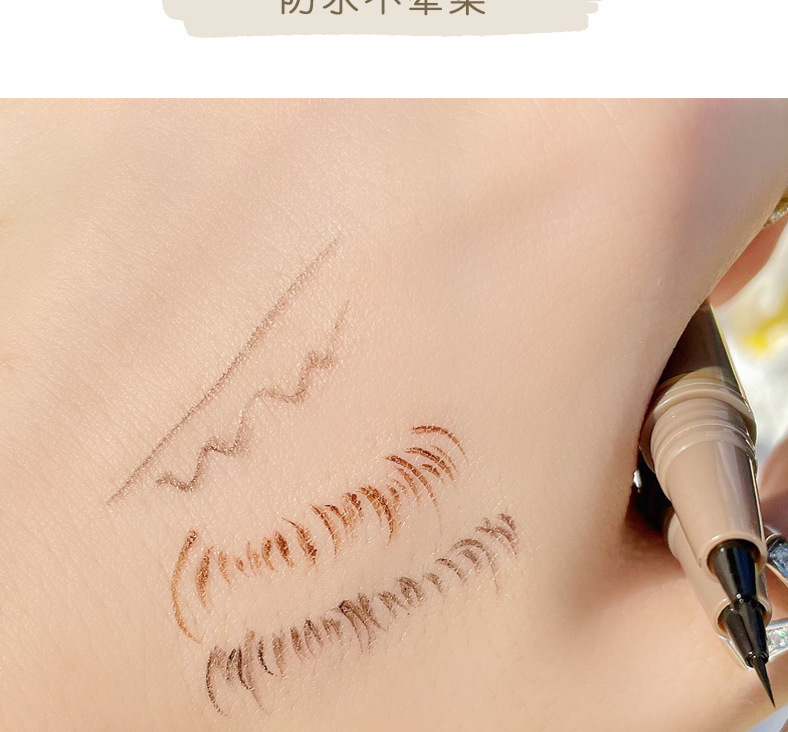 Wholesale of sweet mint Fine eyeliner Pen, waterproof, sweat-proof, long-lasting and non-staining brown liquid eyeliner pen undefined