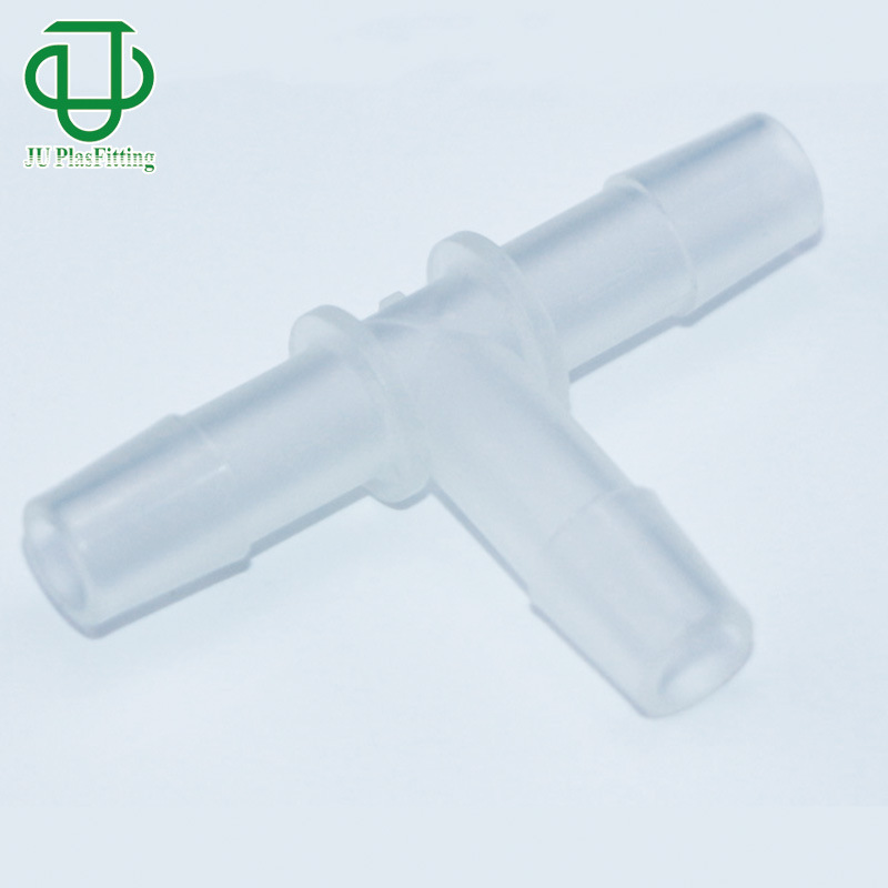 High-Quality T-Shaped Three-Way Barbed Connector Pp/Nylon Plastic Silicone Water and Air Hose Splitter