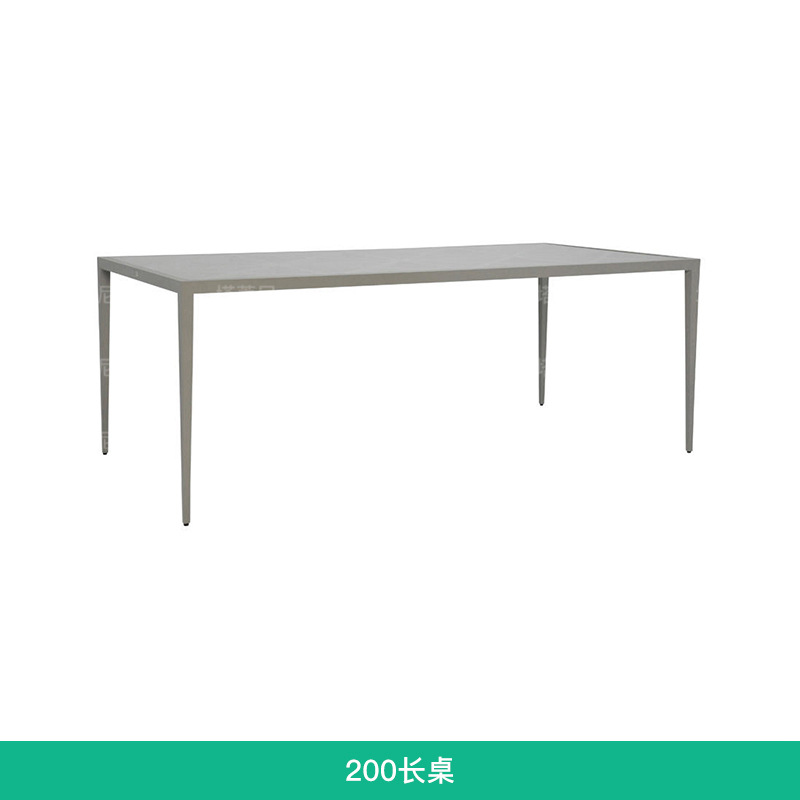 Mesa y silla de ocio al aire libre Villa patio sala de sol impermeable simple jardín al aire libre combinación de muebles de aleación de aluminio