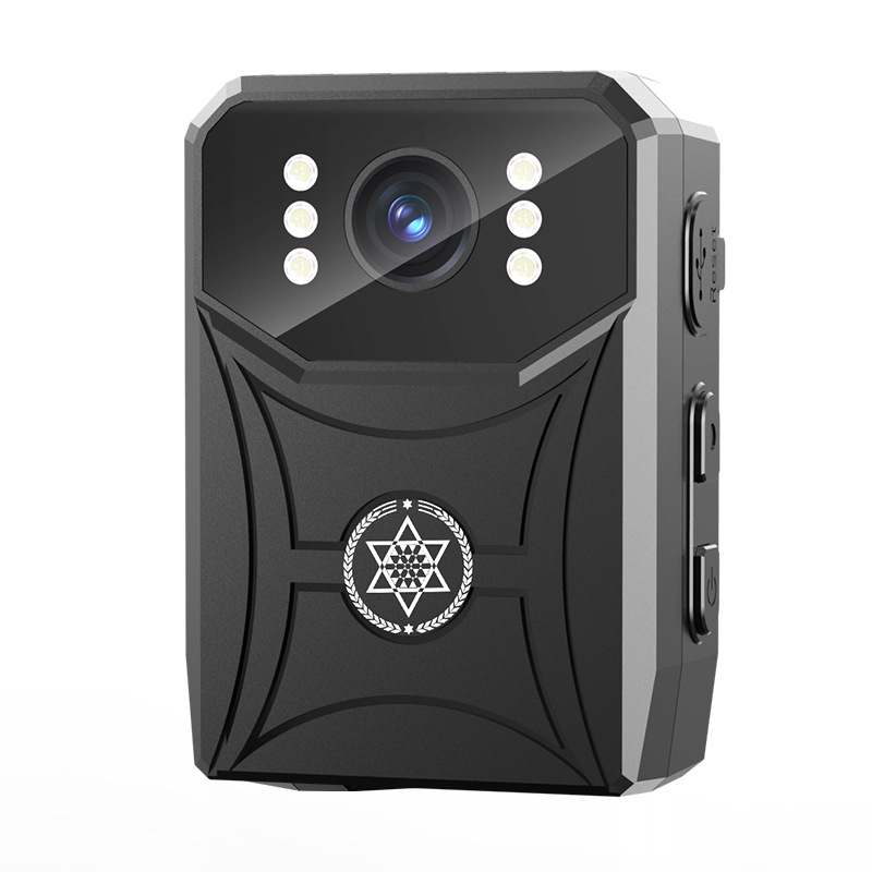 法執行記録計ハイビジョン赤外線夜間視小型保安携帯胸の前に4kスクリーン記録器を着用する