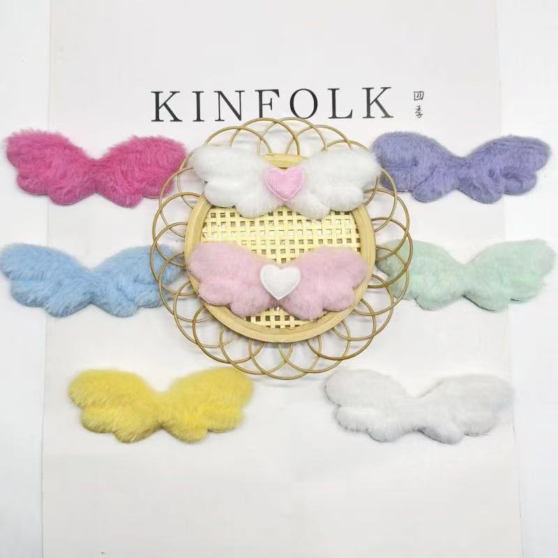 plush angel wings handmade with accessories