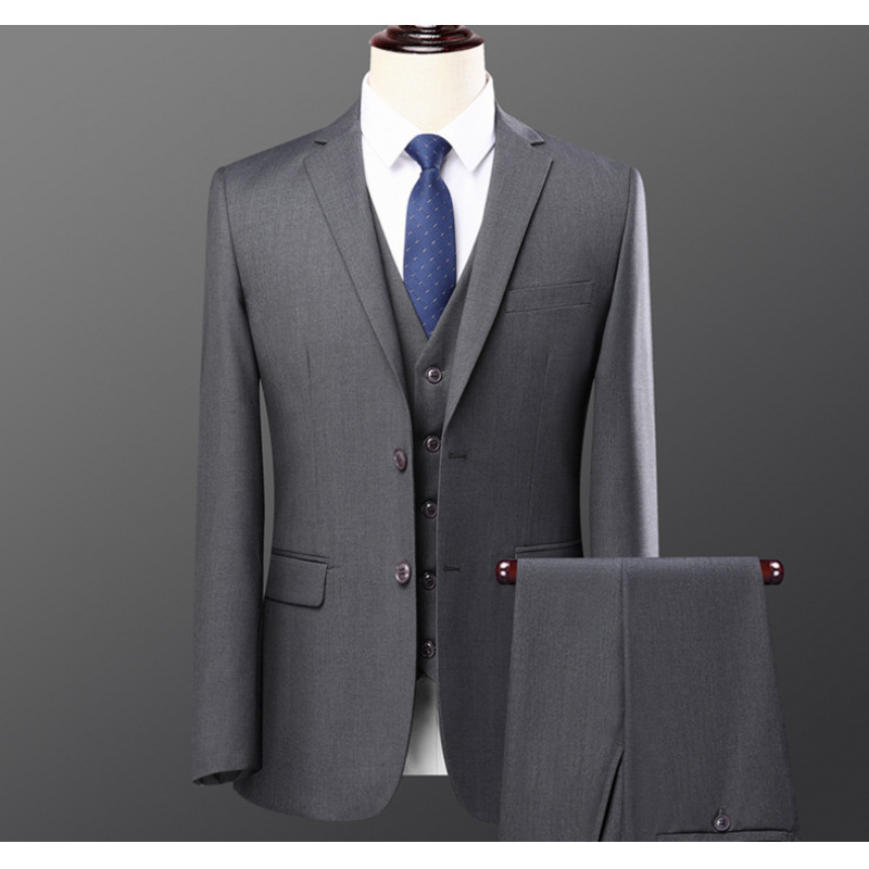 Suit Business Men's Two-piece Suit Suit Professional Dress Suit Groom Best Man Dress Outside_voghion.com