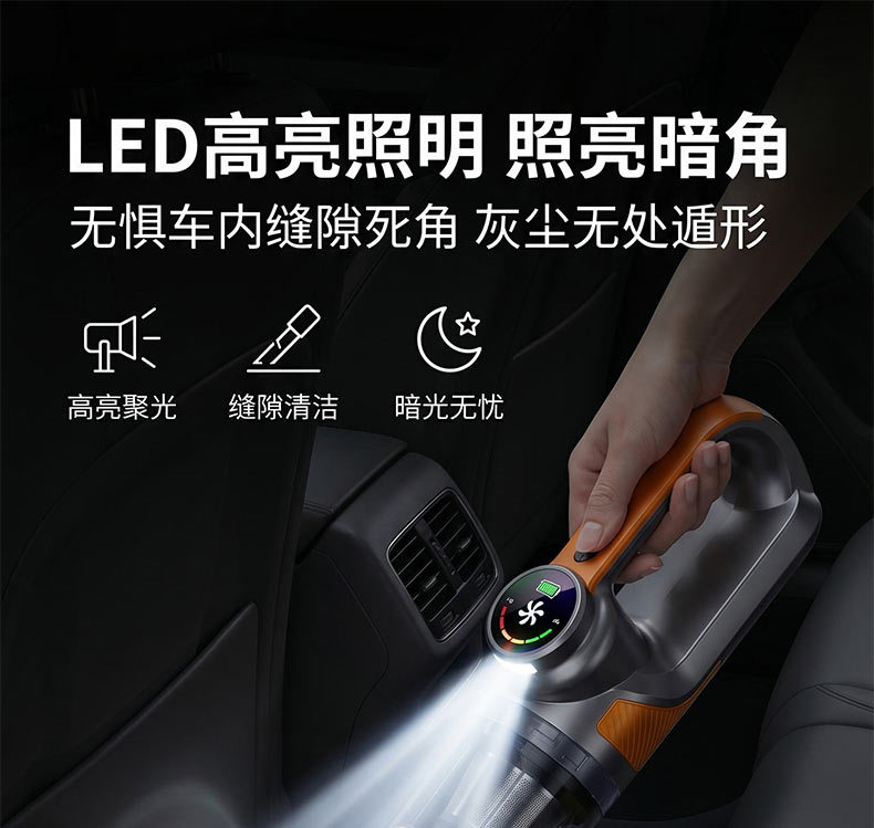 2027 New Model Car Vacuum Cleaner with Super Powerful Suction, Portable Small Wireless Vacuum for Car and Home Use