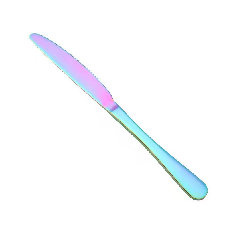 cubiertos de acero inoxidable cuchillo de filete tenedor cuchara set de tres piezas serie 1010 set de cubiertos de comida occidental casero comer cubiertos de filete