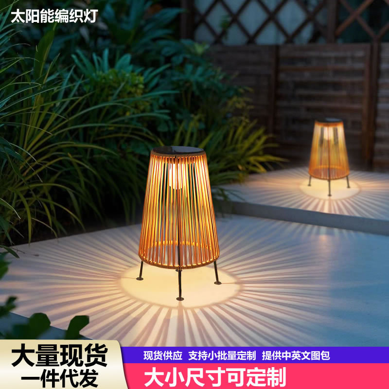 Outdoor Solar-Powered Chinese-Style Courtyard Lights, Waterproof Garden Atmosphere Lighting, Outdoor Villa Garden Portable Lawn Lights