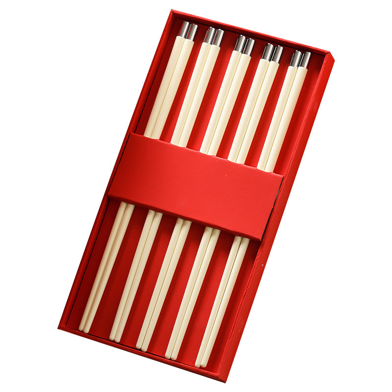 palillos de cabello suelto para el hogar 10 pares de alta calidad antibacteriana a prueba de moho una persona un palillos de lujo ligero de alta sensación palillos cubiertos image 5