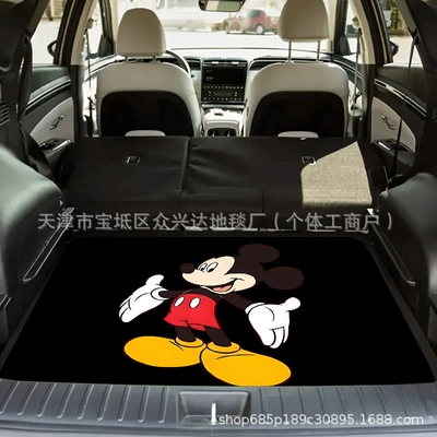 sent on behalf, Avtomobil döşəmə paspasları - mickey-minnie-3-75100cm-crystal-velvet-dot-bottom
