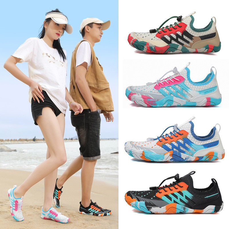 Cross-Border New Model Wholesale In-Stock Outdoor Water Shoes for Men, Non-Slip Quick-Dry Beach Shoes, Indoor Fitness Five-Toe Shoes