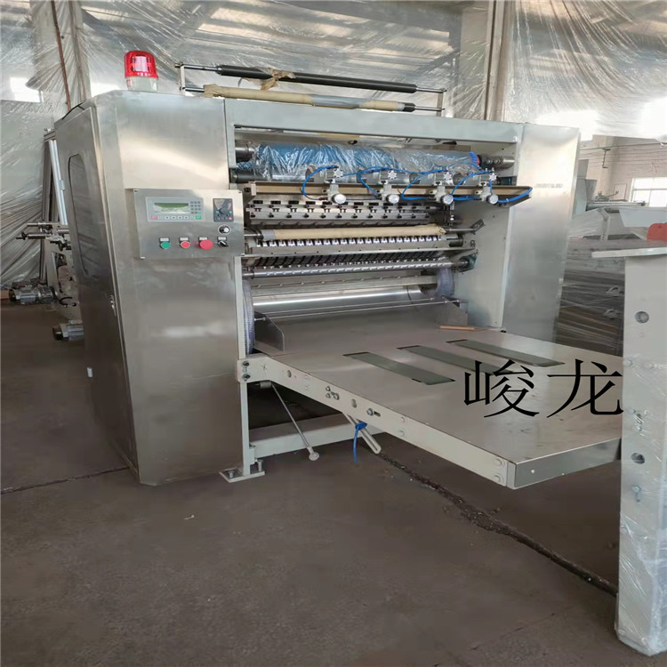 厂家销售洗脸巾设备 一次性珍珠纹棉柔巾折叠机 交期快