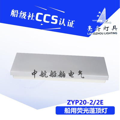 亮舟船用LED灯管式防水航行双管蓬顶灯具JPY/ZYP20-2/2E应急CCS证|ru