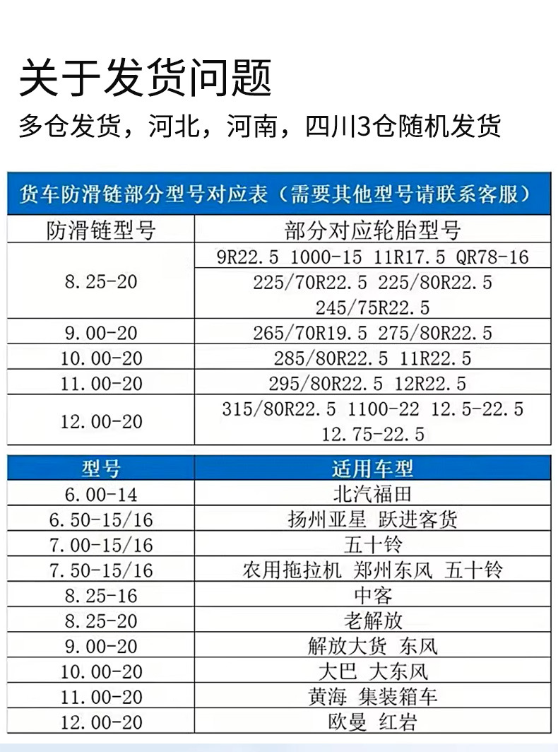 Truck Anti-Skid Chains Manufacturer, Extra Thick and Densely Woven, Specialized for Snow and Mud, Tricycles, Manganese Steel, Trucks, Engineering Vehicles, Semi-Trailers