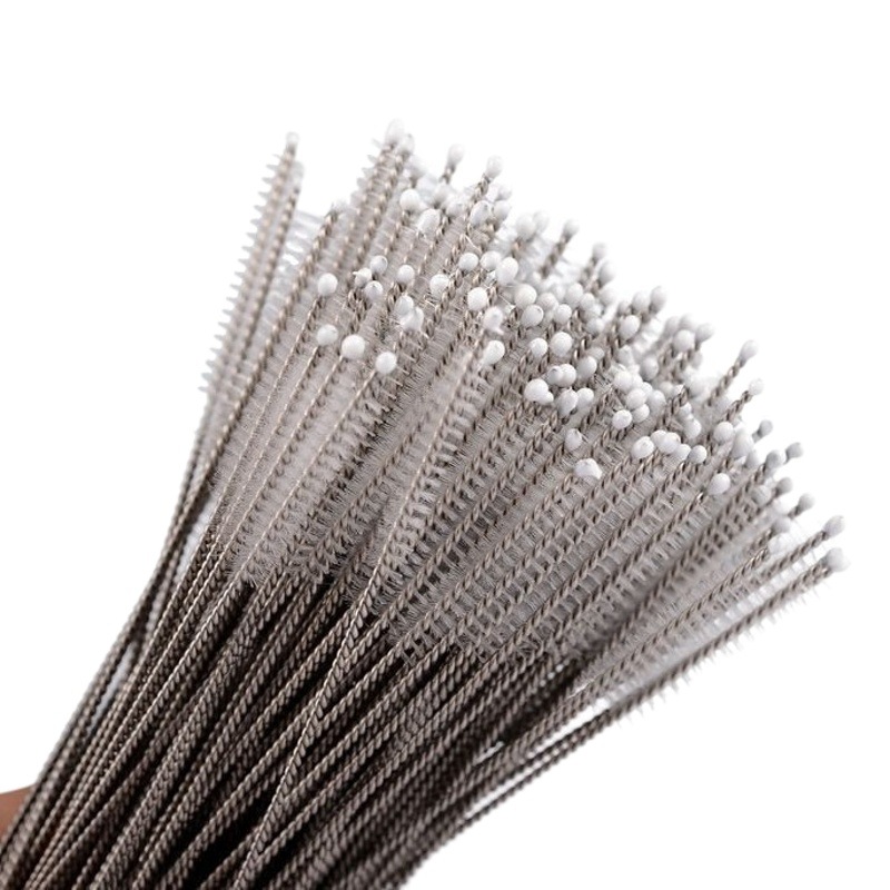 Artículos de tocador para bebés biberón paja cepillo de paja especial botella de alimentación de acero inoxidable cepillo de paja de alambre de acero