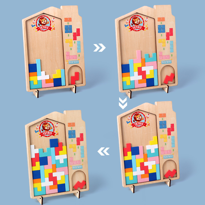 Rompecabezas de bloques de construcción de Tetris laberinto de bolígrafos de bolas magnéticas multifuncionales Educación temprana Juguetes educativos para niños