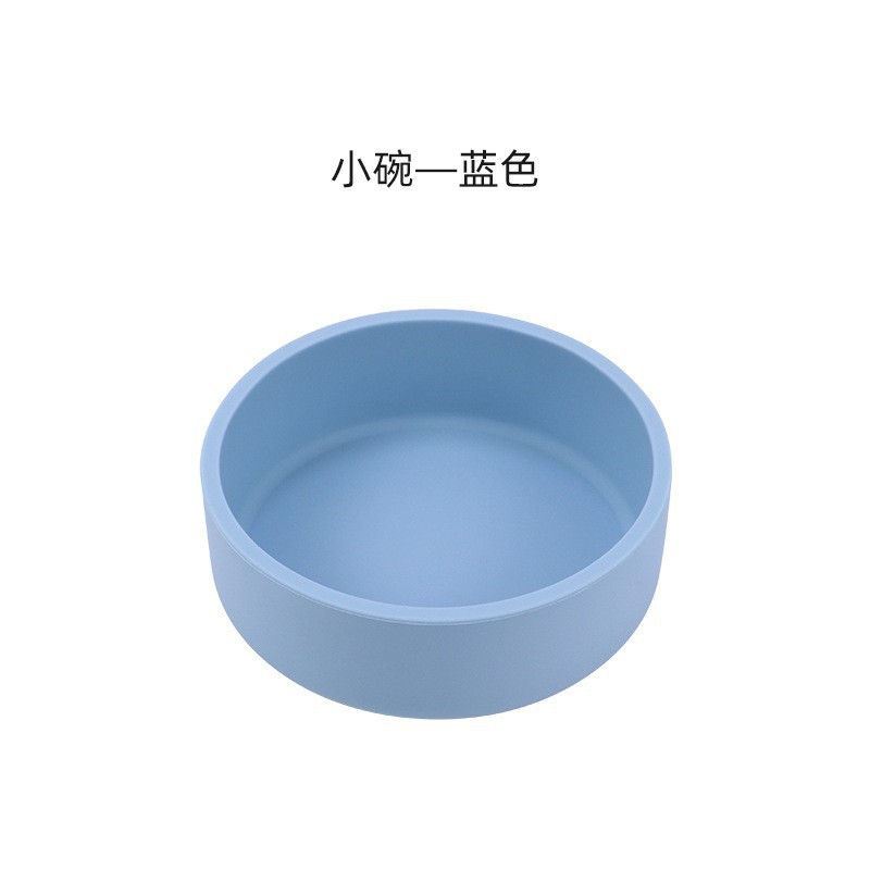 Juego de vajilla de silicona de grado alimenticio para niños, tazón para alimentos complementarios, plato para frutas, hervible, venta caliente en Amazon