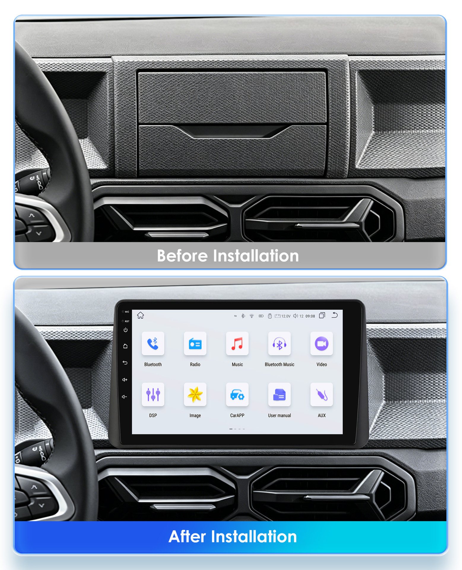 Suitable for Renault Dacia Duster 3Rd Generation 24-26 Models Android Large-Screen Navigation Gps Bluetooth Reversing Camera