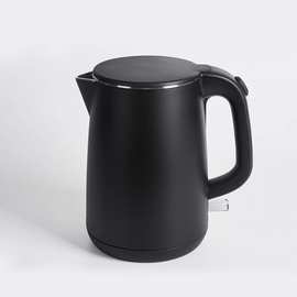 泊为不锈钢电热水壶客房专用烧水壶宾馆双层防烫自动断电一级能效