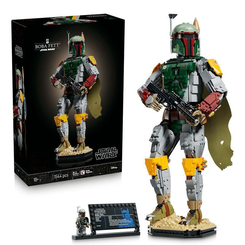 Cross-border compatible Lego Boba Fett figure Star Wars series men's educational 75455 building block toy Cross-border compatible Lego Boba Fett figure Star Wars series men's educational 75455 building block toy
