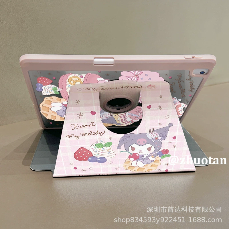 Защитный чехол для iPad Rotating i4155 Kulomer, 720° вращение, анти-изгиб акрил, отделение для ручки