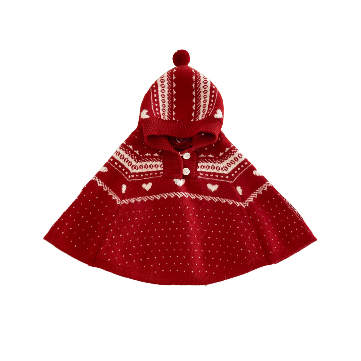 (2개) 망토 가을 겨울 새  망토 붉은 축제 후드 목도리 스타일 새해 크리스마스 스웨터