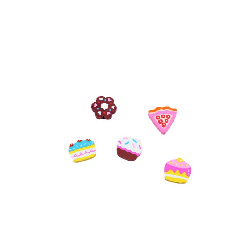 Creativo de dibujos animados simulación postre lindo borrador estudiante suministros escolares borrador jardín de infantes pequeño regalo al por mayor