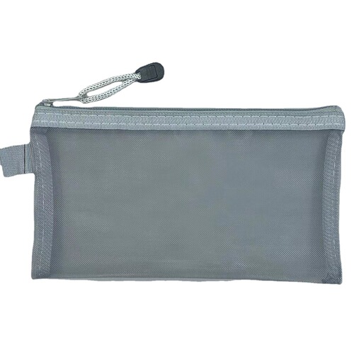 Minimalist Transparent Mesh Pencil Bag Storage Bag Student Exam-Specific Portable Pencil Case Large Capacity Stationery Bag Wholesale