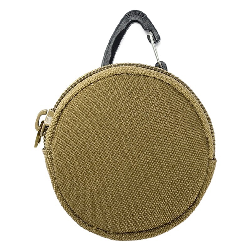 Ventiladores militares MOLLE cremallera deportes al aire libre táctico auricular bolsa colgante bolsa clave bolsa redonda mini monedero al por mayor