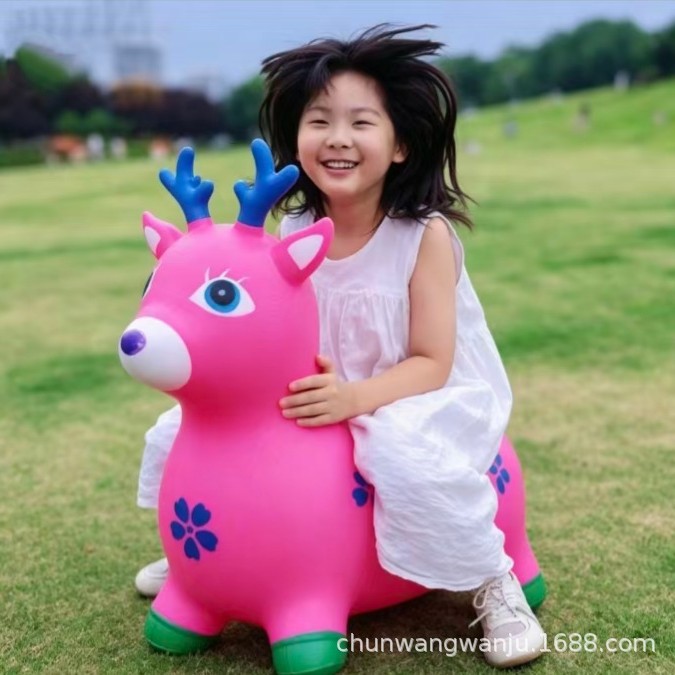 Colorful painted inflatable toy for jumping