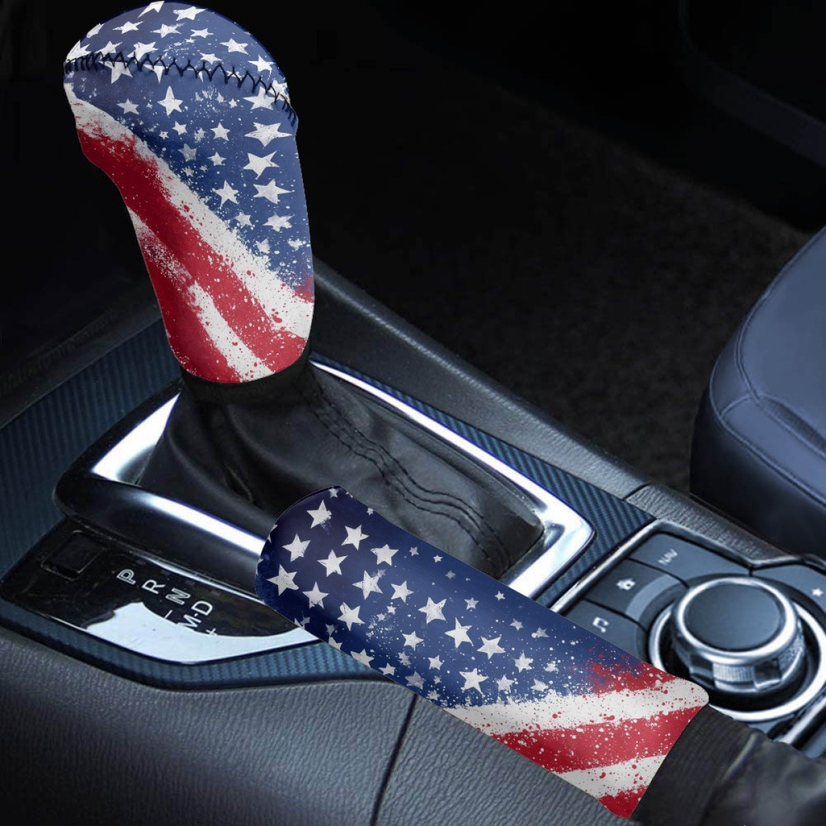 Amazon's Best-Selling Car Gear Shift Dust Cover with American Independence Day 250Th Anniversary Print, Custom Handbrake Protector