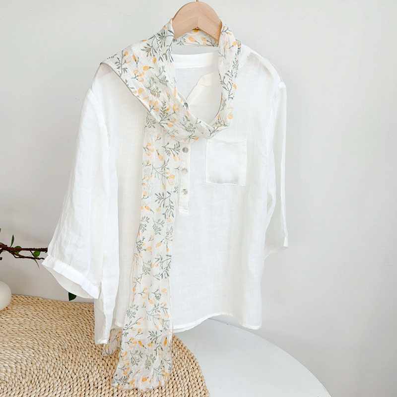 아마 노란색 꽃 15*205cm