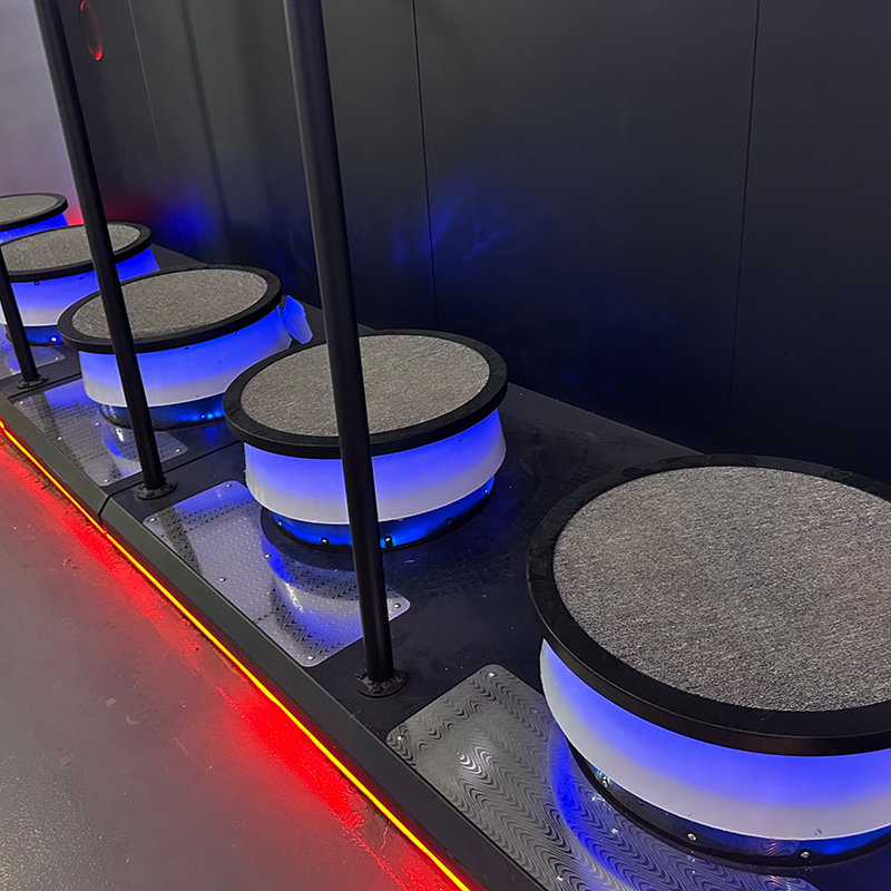 Interacción inteligente rompecabezas equipos de ocio comercial simulación interior sala de experiencia de deporte digital interacción inteligente para dos personas