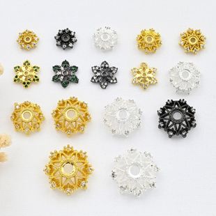 18k�𘌺�ɫ��ɫ�Ƕ�ʯ�U�ջ���diy����������Ʒ�����ñ