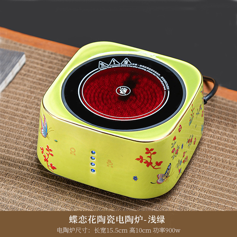 耐熱ガラス製ティーポット、電気陶器コンロ、茶器セット、家庭用、人気のティーコーブラー、湯沸かし器、ティーコーブラー