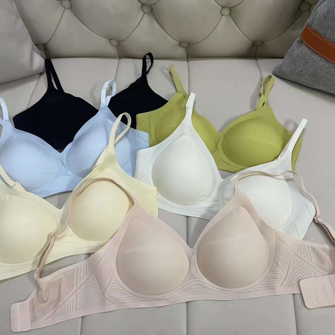 Nueva taza de látex sin marcas de alta calidad, chaleco de dama sin anillo de acero, bra de yoga, ropa interior deportiva, mujer al por mayor