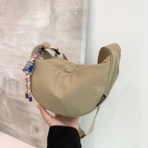 Casual bag women's trendy large capacity 2024 new fashion summer shoulder crossbody bag high-end cloth bag dumpling bag