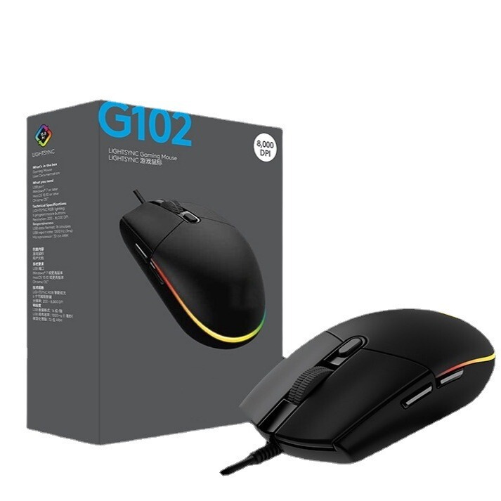 Cross-border G102 second-generation wired mouse e-sports game business office luminous mouse for notebook desktop Cross-border G102 second-generation wired mouse e-sports game business office luminous mouse for notebook desktop